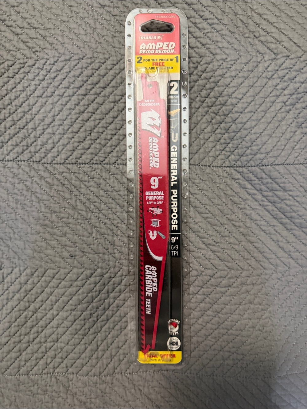 Diablo Amped Demo Demon Carbide General Purpose Reciprocating Saw Blades  2 PACK
